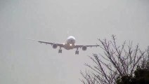 Storm!! Cathay Pacific Airways Airbus A330-300 Crosswind Landing at Narita Big Planes