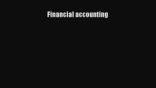 Financial accounting  PDF Download