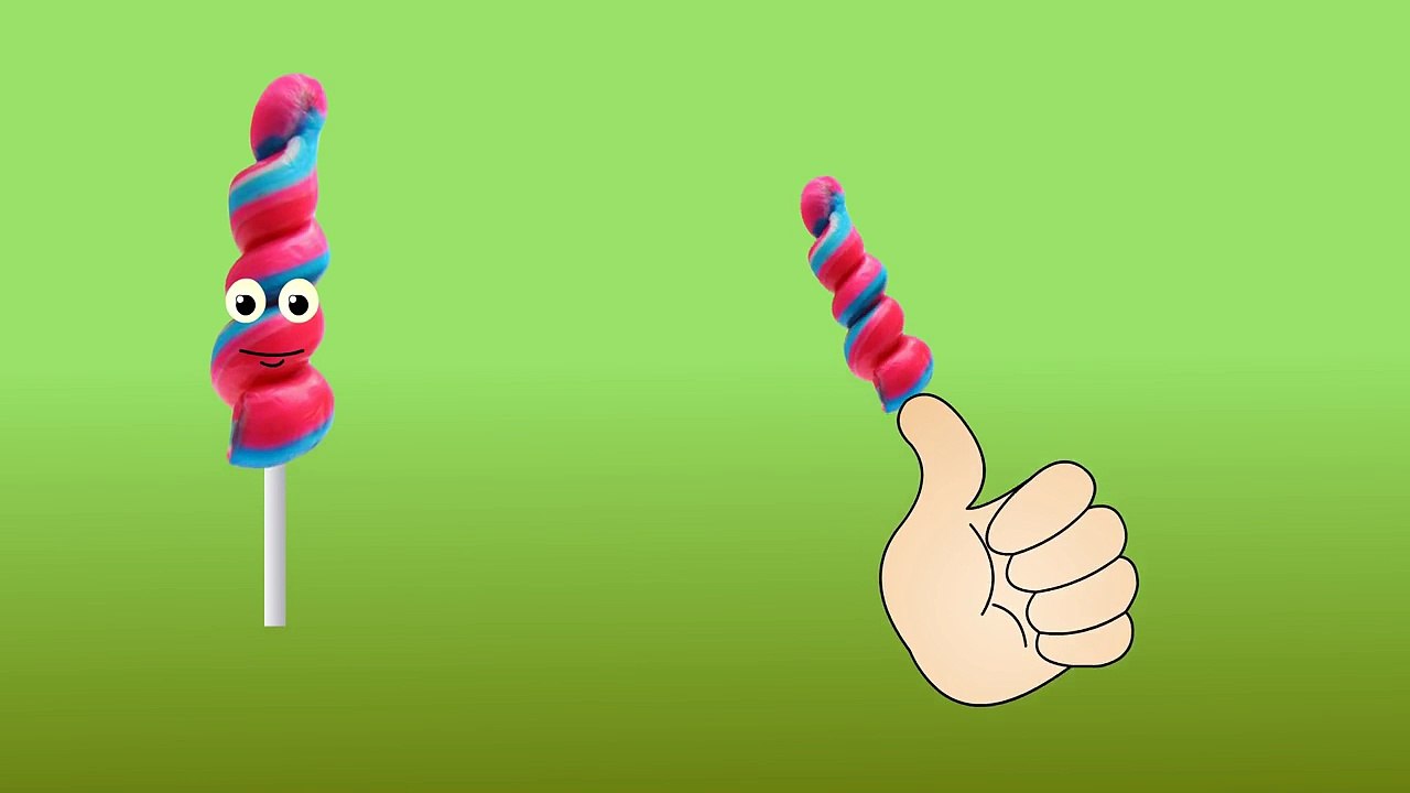 Candy Finger Family Nursery Rhyme - Daddy Finger Song #4