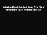 (PDF Download) Moleskine Classic Notebook Large Plain Black Hard Cover (5 x 8.25) (Classic