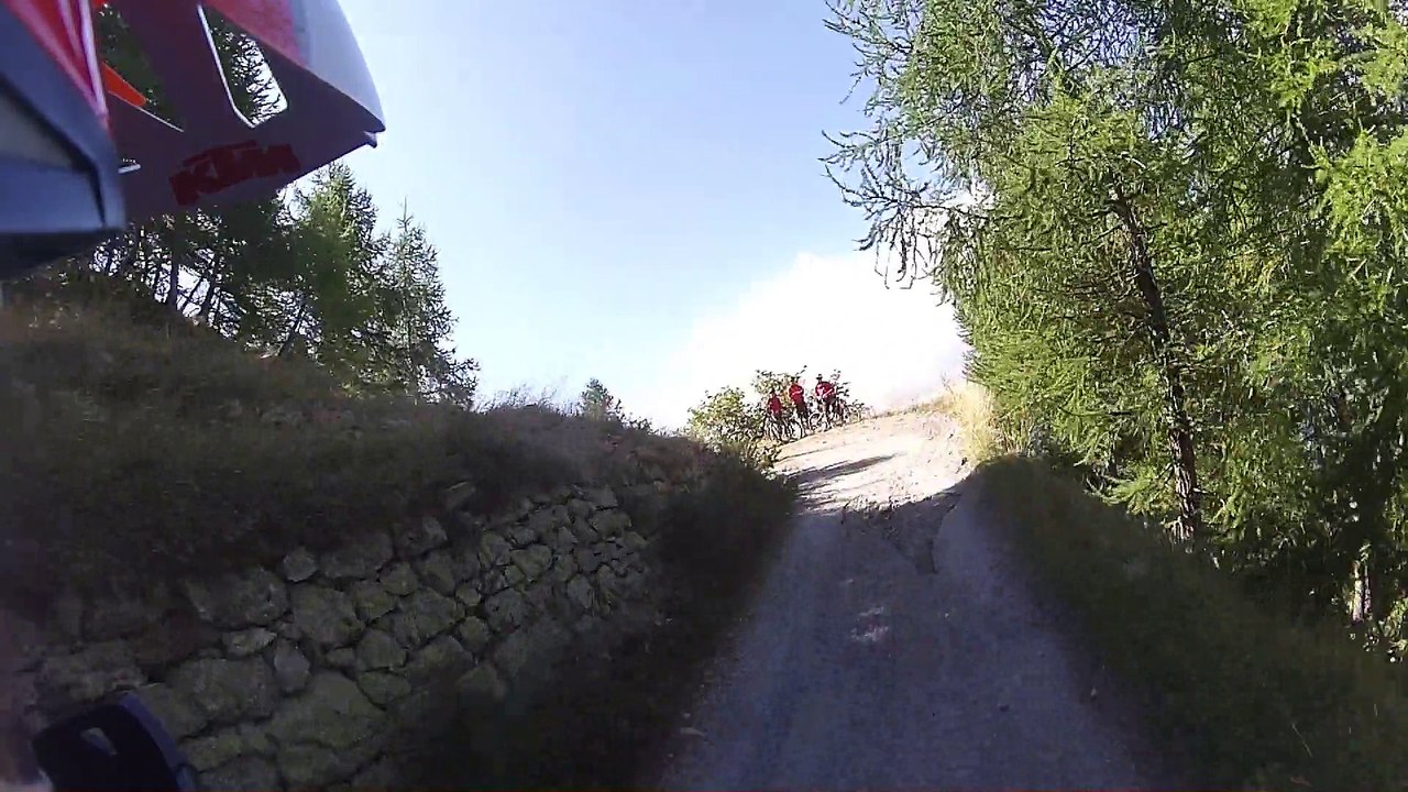 Piste de l'amitié en Moto, Montée Col du Tanarel (fr vers It)
