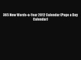 [PDF Download] 365 New Words-a-Year 2012 Calendar (Page a Day Calendar) [Download] Full Ebook