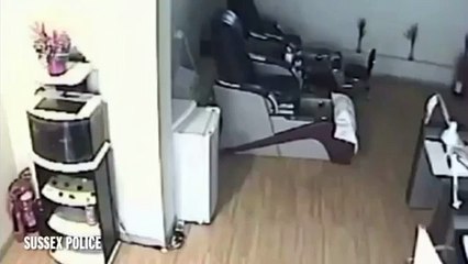 Watch shocking moment nail bar owner DELIBERATELY torches his shop in bid to kill his wife and baby