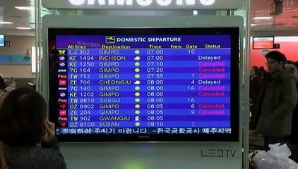 La Corée du Sud touchée par une vague de froid exceptionnelle