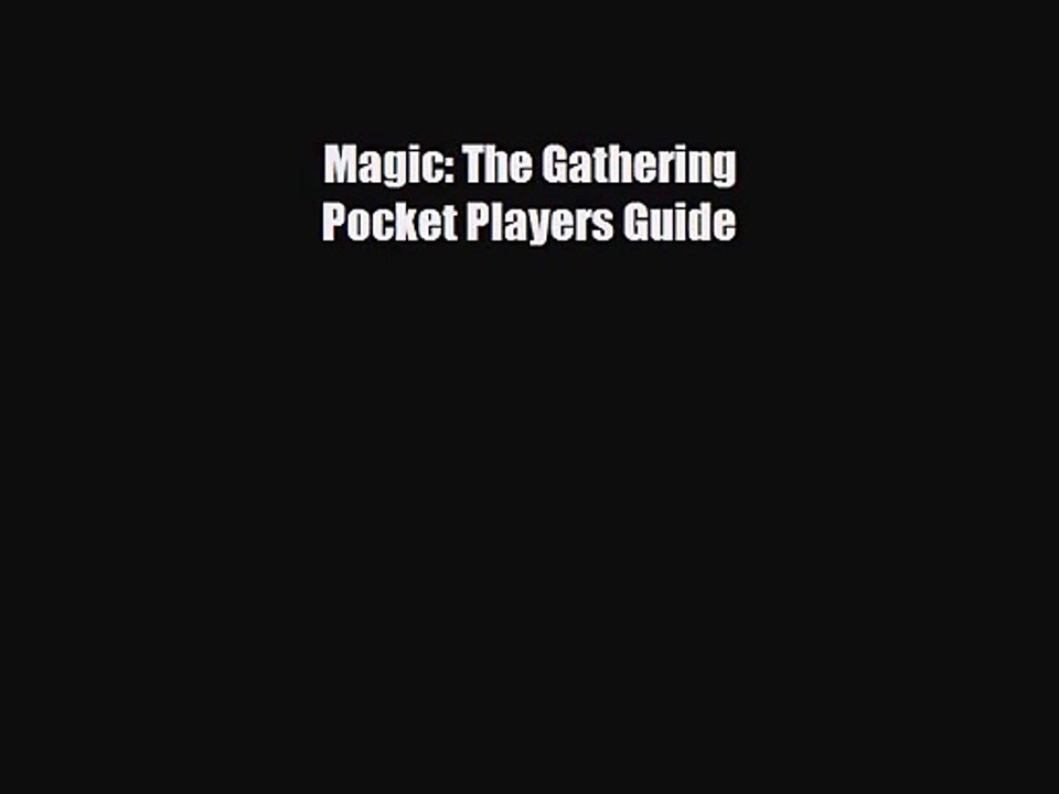 [PDF Download] Magic: The Gathering