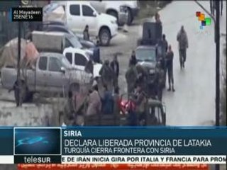 Siria toma control de Latakia, provincia fronteriza con Turquía