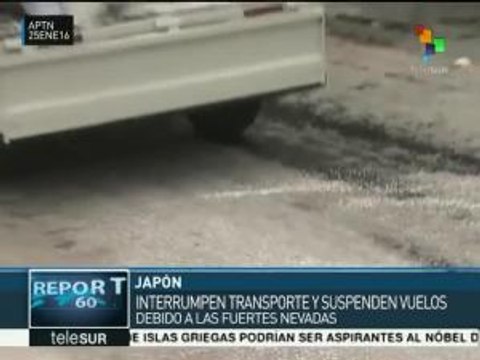 Japón: tormenta de nieve provoca cancelación de vuelos
