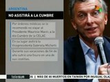 Macri anuncia que no participará en cumbre de CELAC