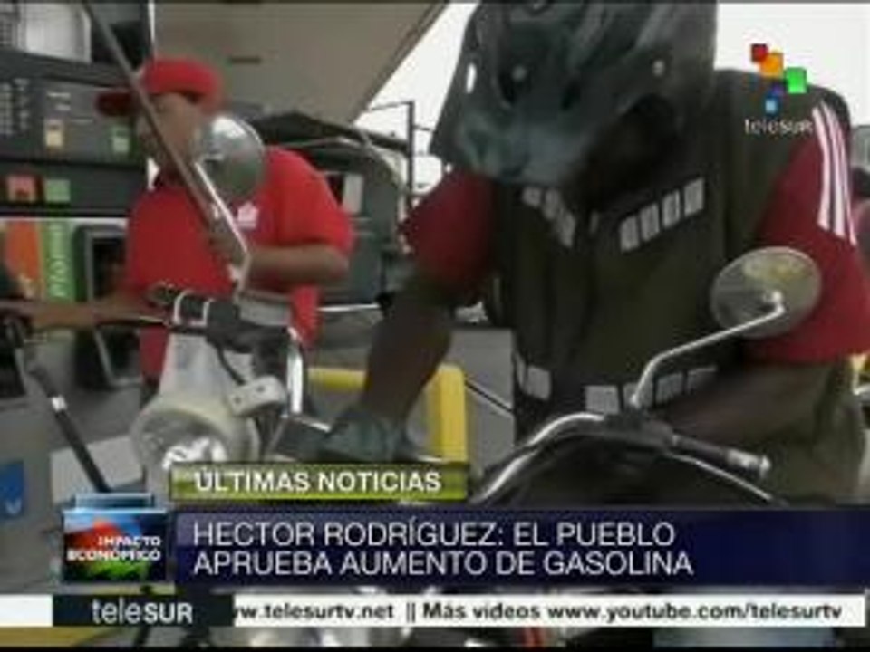 Afirma Héctor Rodríguez que venezolanos aprobaron aumento de gasolina