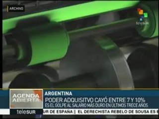 Argentina: salario pierde poder adquisitivo como en 2002