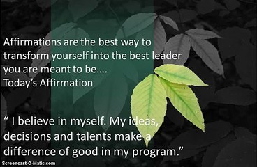 ECE Leadership Affirmation 3 Minute Meditation #2