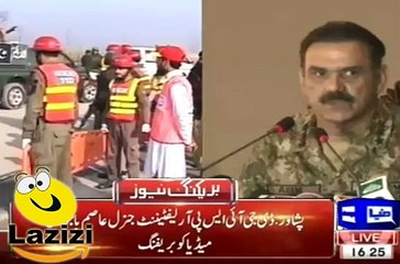 General Asim Bajwa Played the Video of and Audio Call of Charsada Terrorists