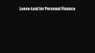 (PDF Download) Loose-Leaf for Personal Finance Read Online