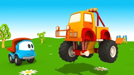MASSIVE MONSTER TRUCK! - Leo the Cartoon Truck Construction! (FULL HD)