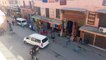 Chaotic Marrakech market street time-lapse
