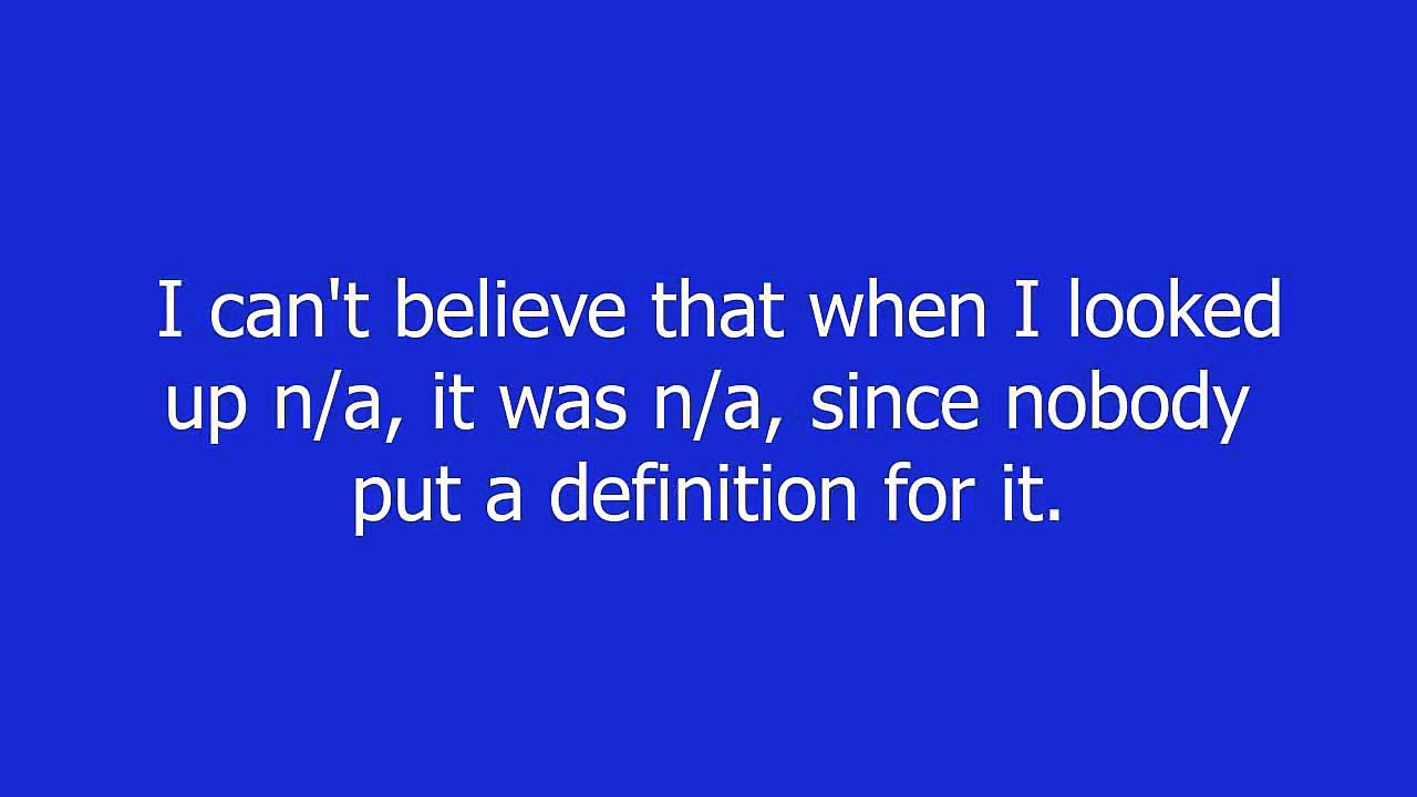 n_a meaning and pronunciation