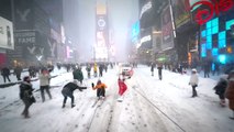 Snowboard dans les rues de New York