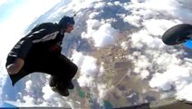 Guy Has Amazing Skydive Above the Clouds