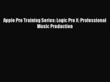 (PDF Download) Apple Pro Training Series: Logic Pro X: Professional Music Production Download