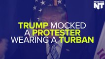 Donald Trump Just Mocked A Protester For Wearing A Turban