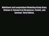 (PDF Download) Multilevel and Longitudinal Modeling Using Stata Volume II: Categorical Responses