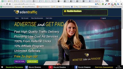 EdenTraffic 100% Confiable _ Primer Pago en 24hrs 2016