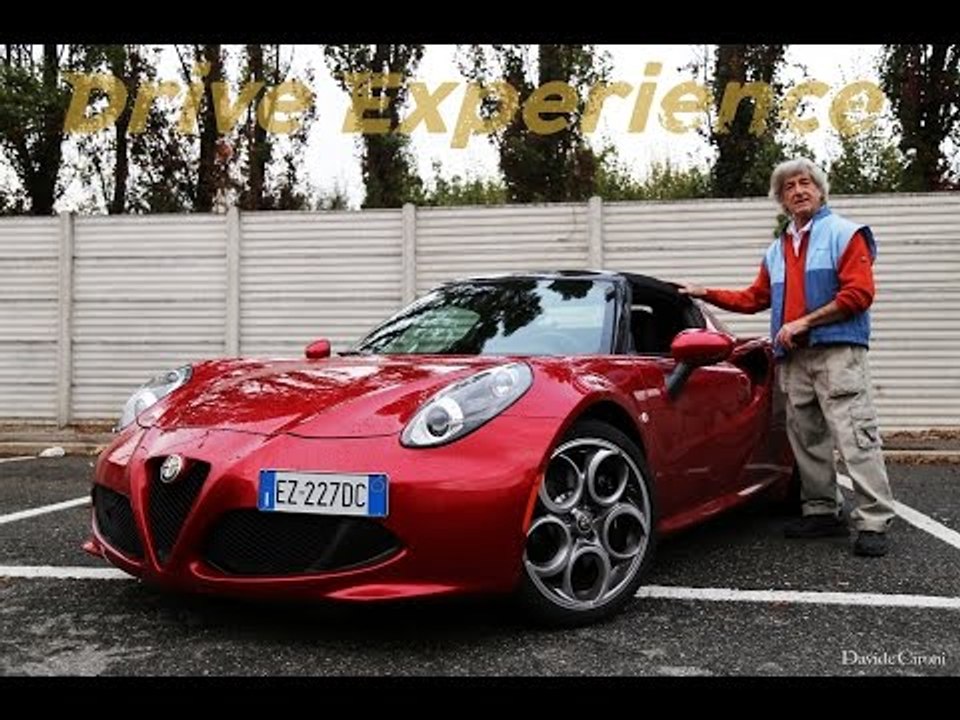 Il collaudatore della 75 prova la 4C Spider - Davide Cironi drive experience (ENG.SUBS)