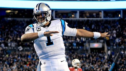 Cam Newton Dabs in End Zone After TD While Teams Are Fighting