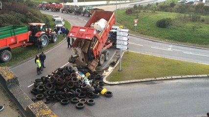 Manifestation des agriculteurs Auray