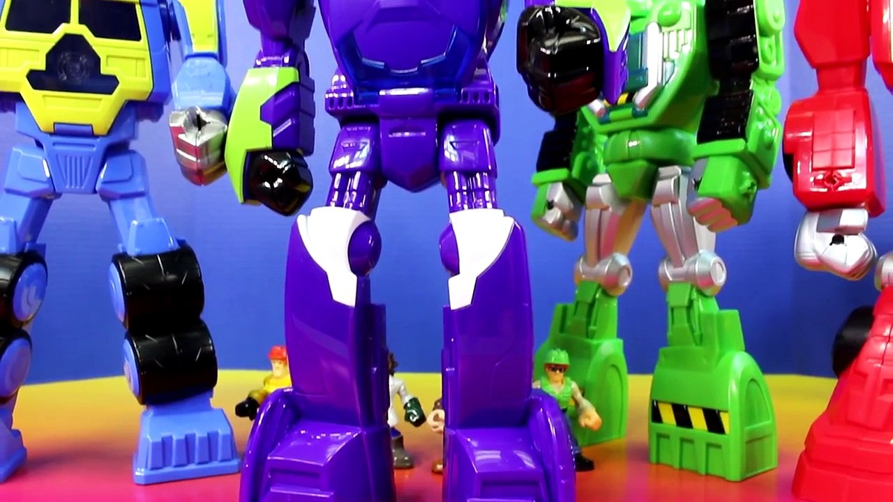 Playskool Heroes Transformers Rescue Bots Salvage Blurr Heatwave Fire Robot Boulder Cody B