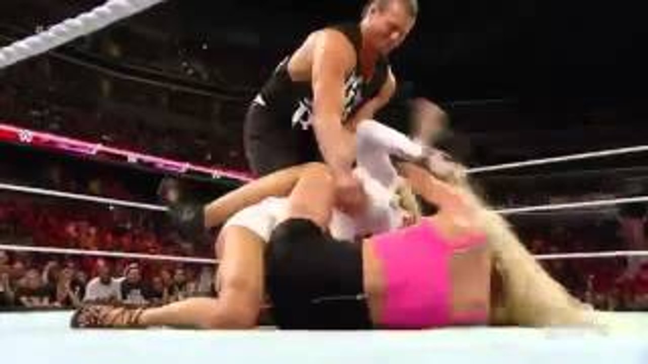 WWE Summer Rae and Lana Catfight [Lana attacks Summer Rae] , June 29, 2015