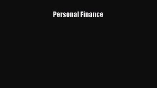 (PDF Download) Personal Finance PDF