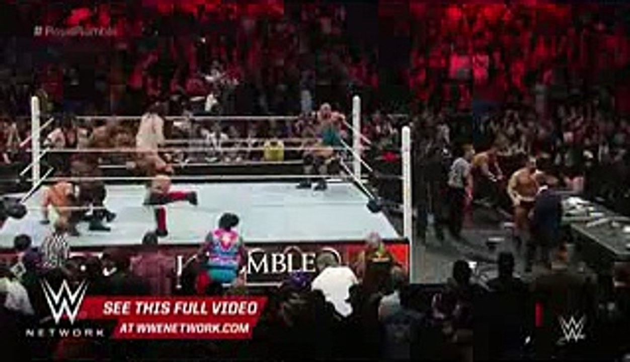 WWE Network The League of Nations attacks Roman Reigns Royal Rumble 2016