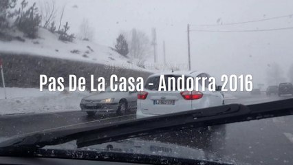Snow - Road to Pas De La Casa - Andorra 2016