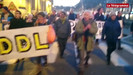 Quimper. NDDL : 50 manifestants protestent contre les autorisations d'expulsions (Le Télégramme)