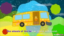 Wheels on the Bus Go Round and Round Nursery Rhyme with Lyrics Sing Along Version
