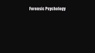 [PDF Download] Forensic Psychology [Read] Online