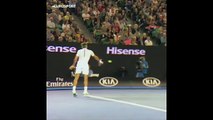 Yavaş çekim Federer!