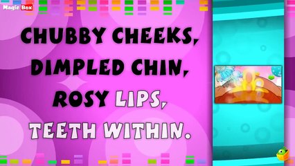 Chubby Cheeks Dimpled Chin Lyrical Video | English Nursery Rhymes Full Lyrics For Kids & Children