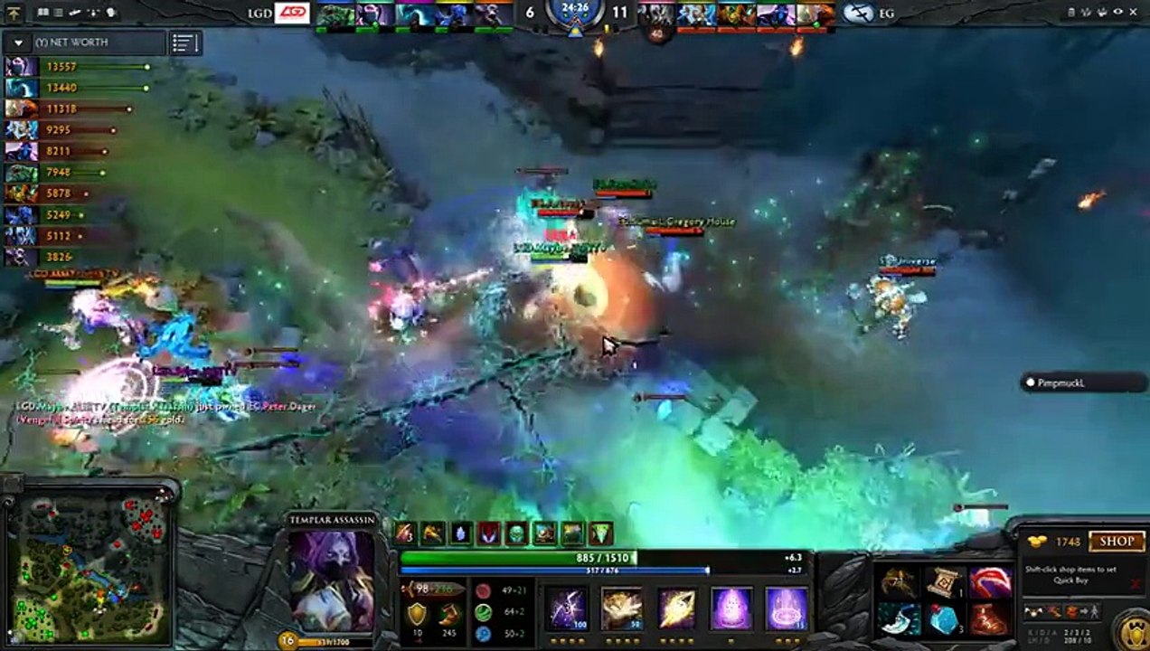 EG vs LGD Starladder Game 2
