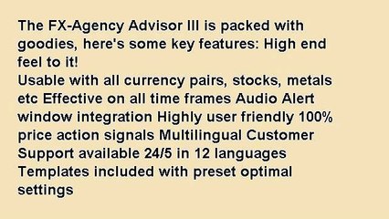 THE FX-AGENCY ADVISOR 3