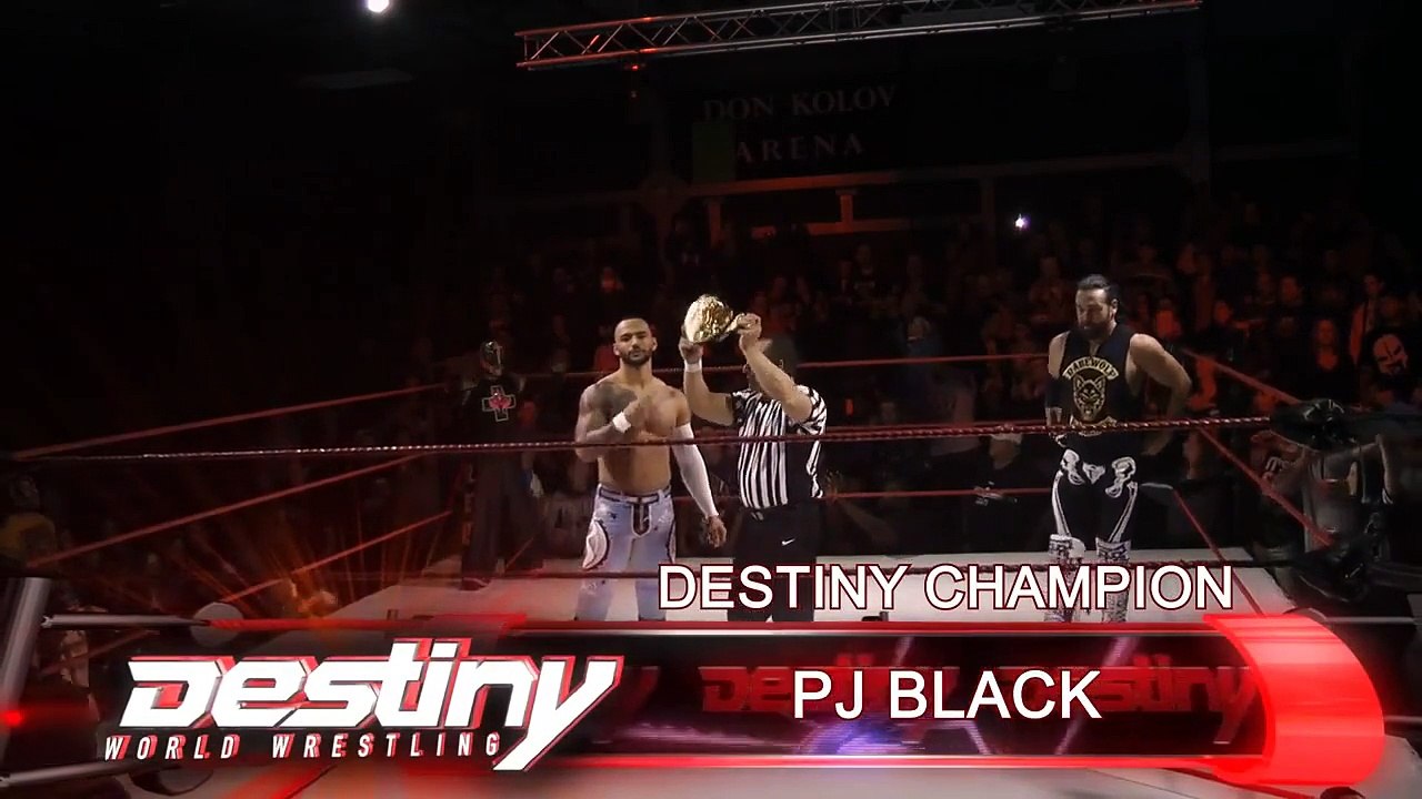 Rey Mysterio vs Ricochet vs PJ Black (Justin Gabriel)─DWW No Limits 2015
