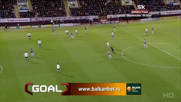 1-0 Richard Keogh Own Goal - Burnley v. Derby County - England - Championship 25.01.2016