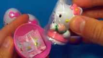 HELLO KITTY surprise eggs! Unboxing 5 eggs surprise Hello Kitty for Kids for BABY
