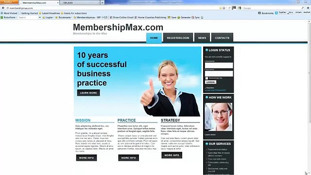 MembershipMax Wordpress Free Theme Wishlist Member Paid Membership Part 2