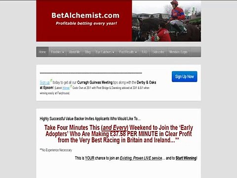 Horse Racing Betting Service Bet Alchemist