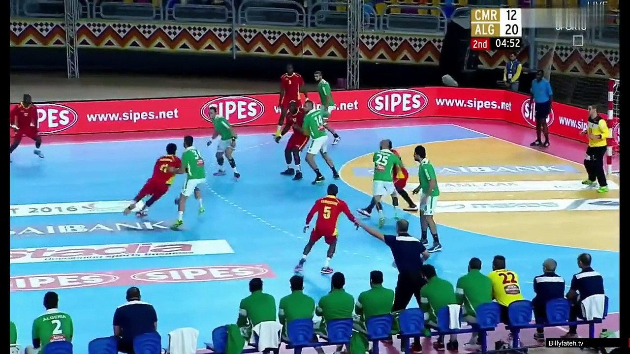 Algérie VS Cameroun CAN Handball 2016 2eme mi-temps