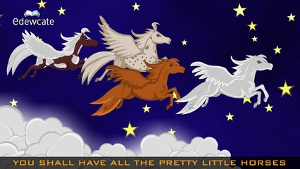 Edewcate english rhymes | All the pretty little horses | Baby Lullaby song