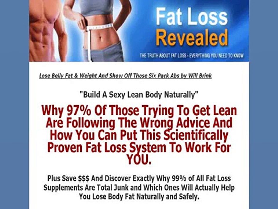 Fat Loss Revealed By Will Brink