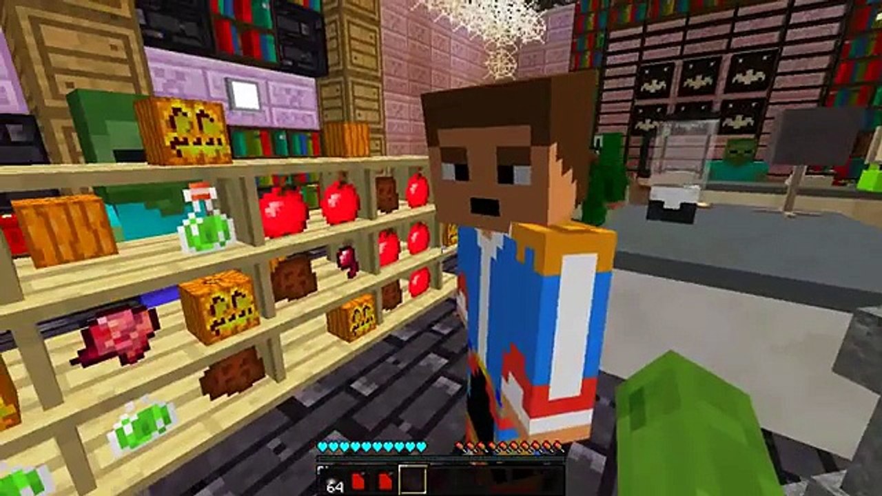 Minecraft School : VISITING HALLOWEEN TOWN #1